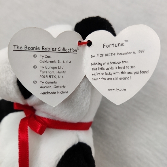 TY Beanie RARE original baby Fortune panda bear - Picture 6 of 7